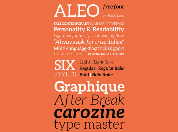 Aleo | Top Fonts to Use on Posters
