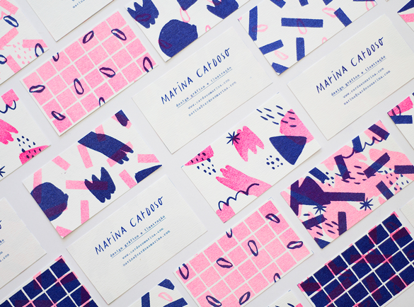 2. Handmade Feel | 9 Examples of Good Business Cards