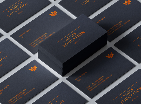 1. Simple, yet Striking | 9 Examples of Good Business Cards